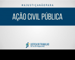 Imagem com marca do Tribunal e texto informando ação civil pública.