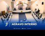 Arte feita com a foto do Tribunal Pleno do TRT16 e a informação em destaque: AGRAVO INTERNO